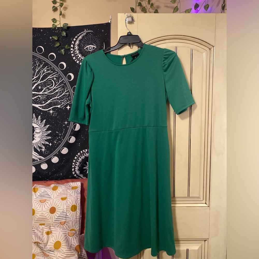 Green Who What Wear Dress Size Large